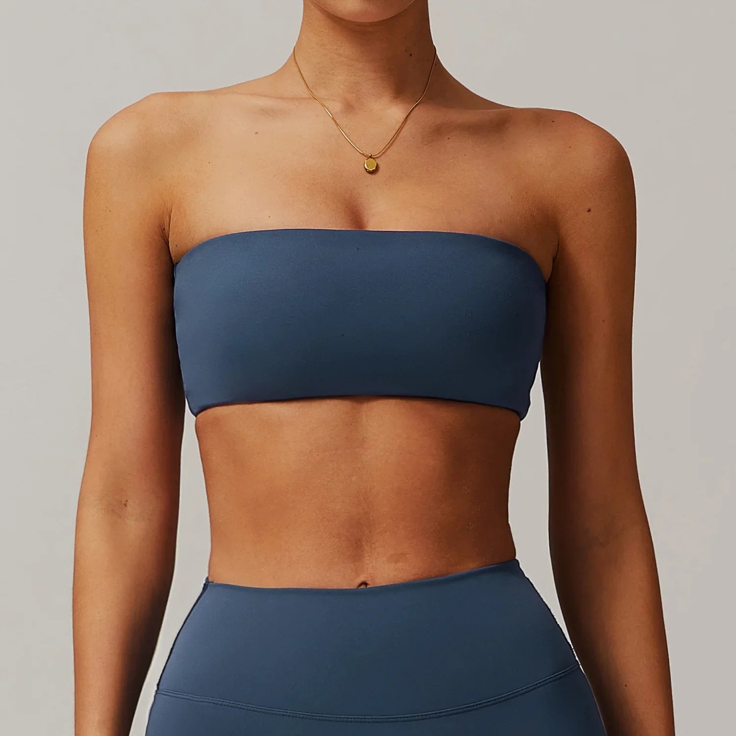 Brassière Bandeau Sport - bleu marine / S