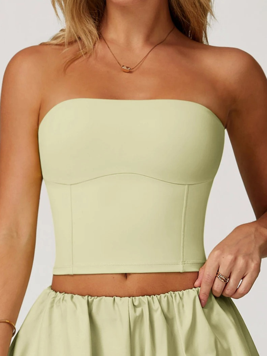 Brassière Sport Bustier vert clair / S