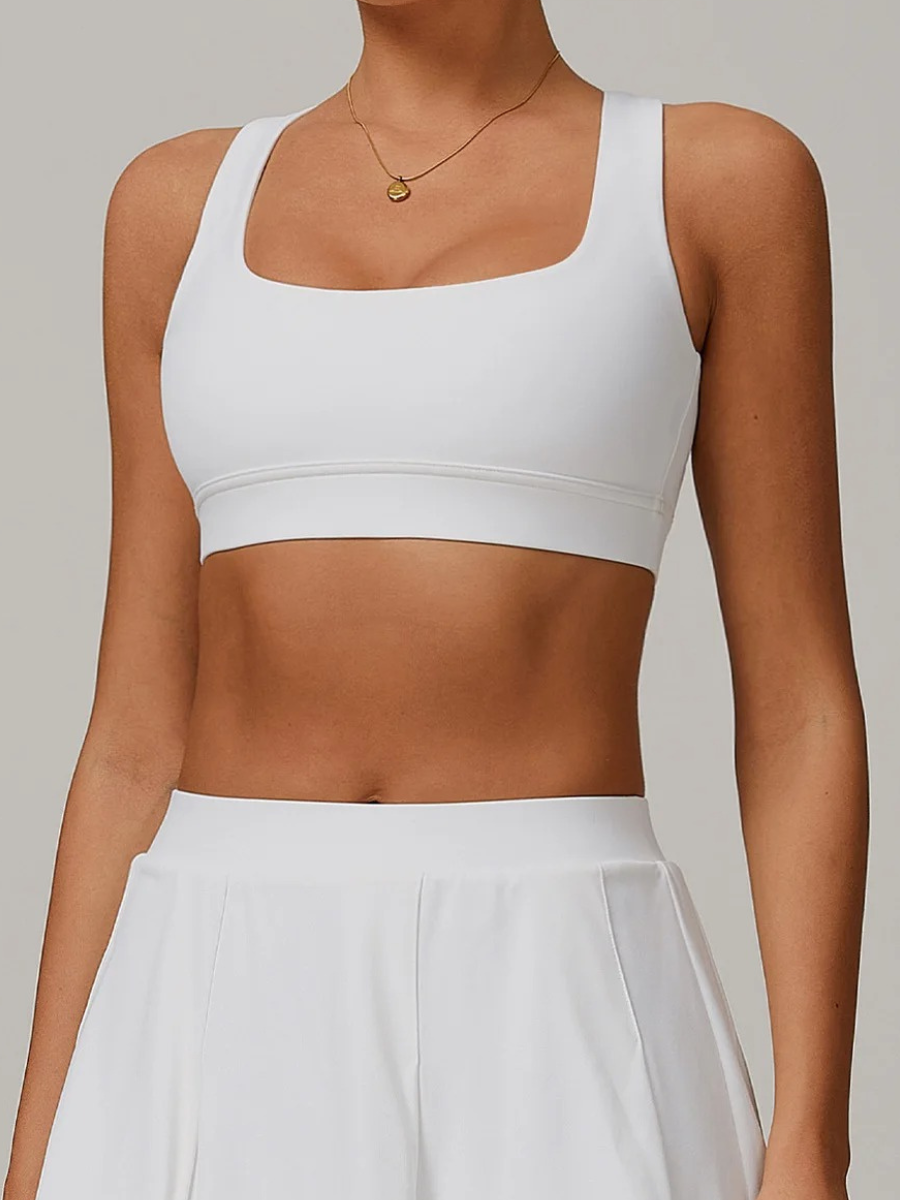 Brassière Sport Dos Croisé - blanc / S