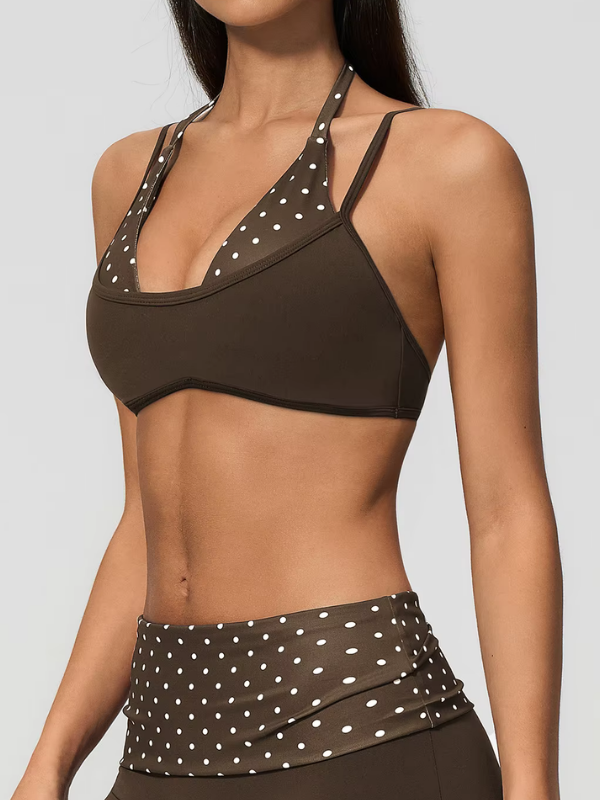 Brassière Yoga À Pois