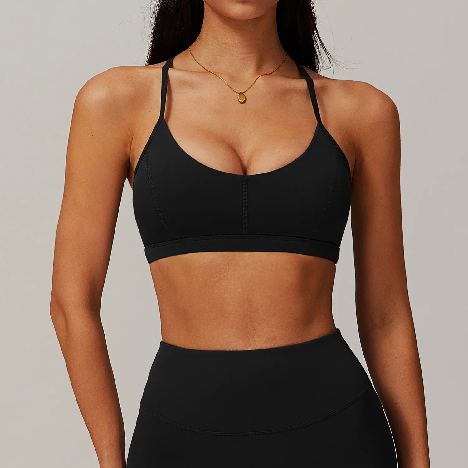 Brassière Yoga Ajustable - noir / S