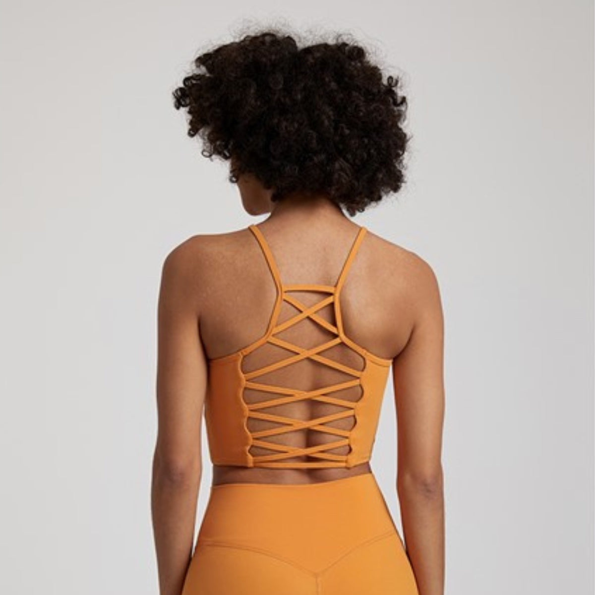 Brassière Yoga Dos Nu Croisé - Orange / S
