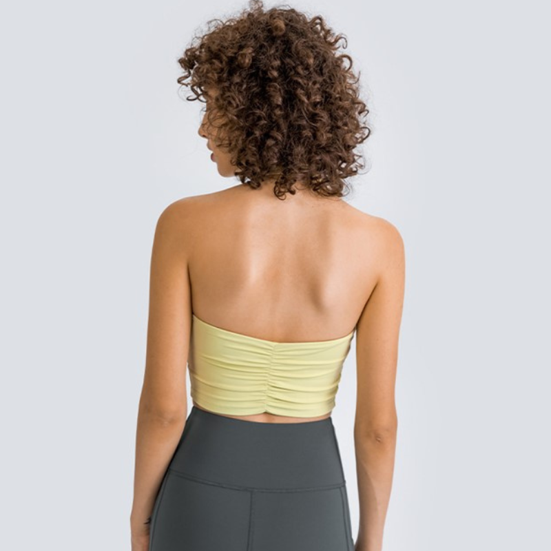 Brassière Yoga Dos Nue - Jaune / XS