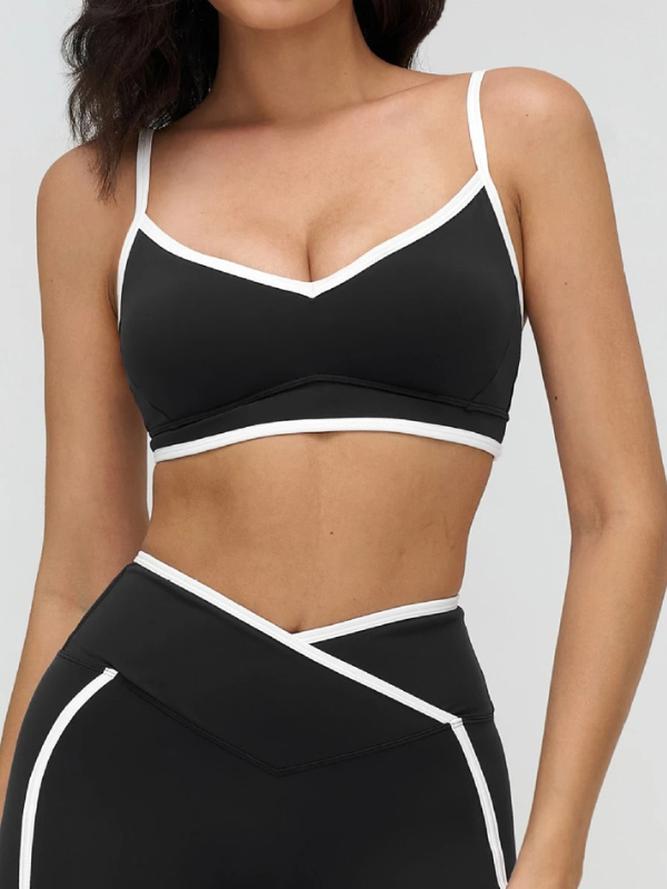 Brassière Yoga Elégance Sportive - noir / S
