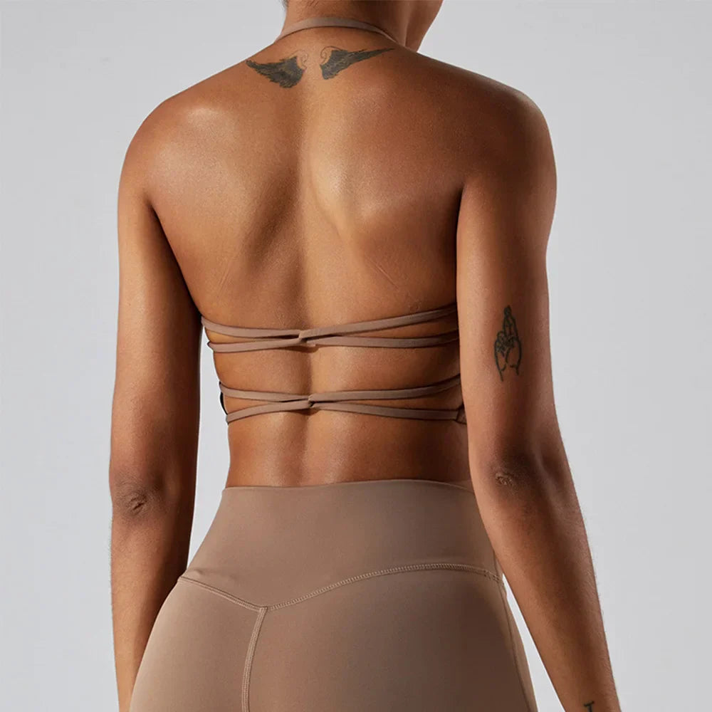 Brassière Yoga Féminine - marron / S