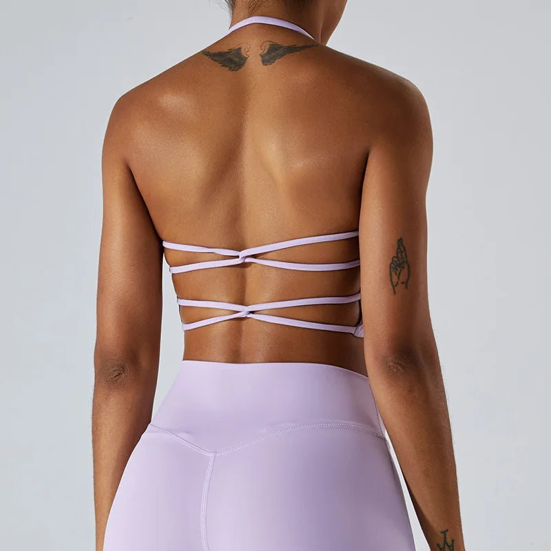Brassière Yoga Féminine - violet clair / S