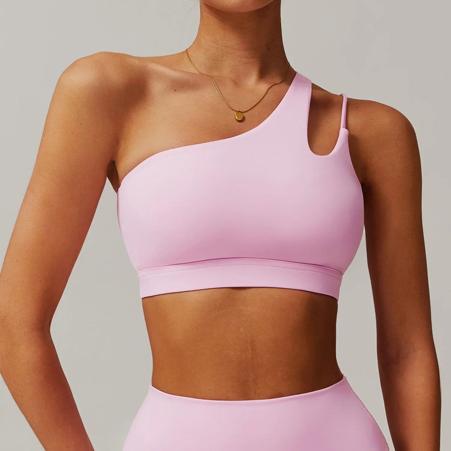 Brassière Yoga Glamour - rose clair / S