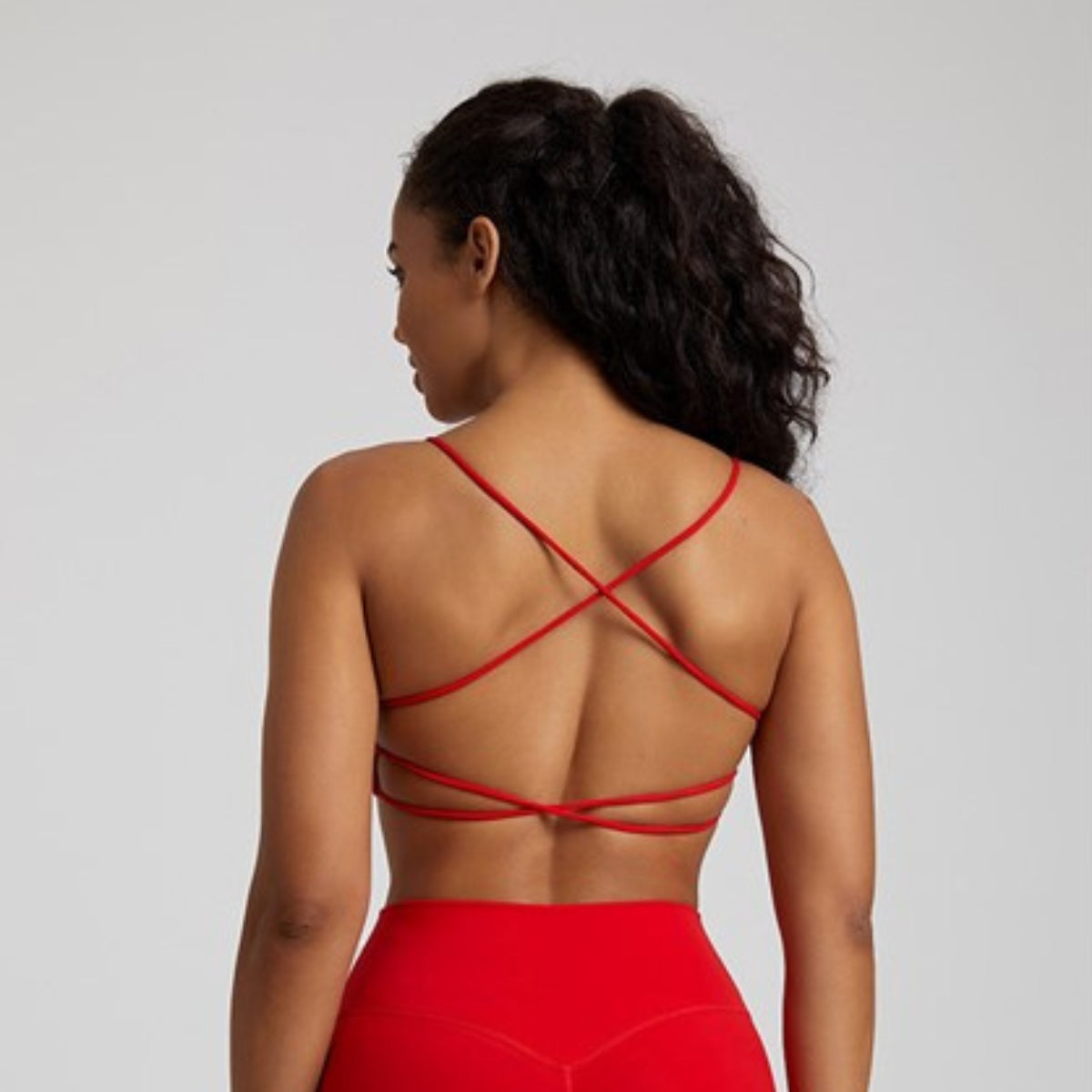 Brassière Yoga Sensuelle - rouge / S