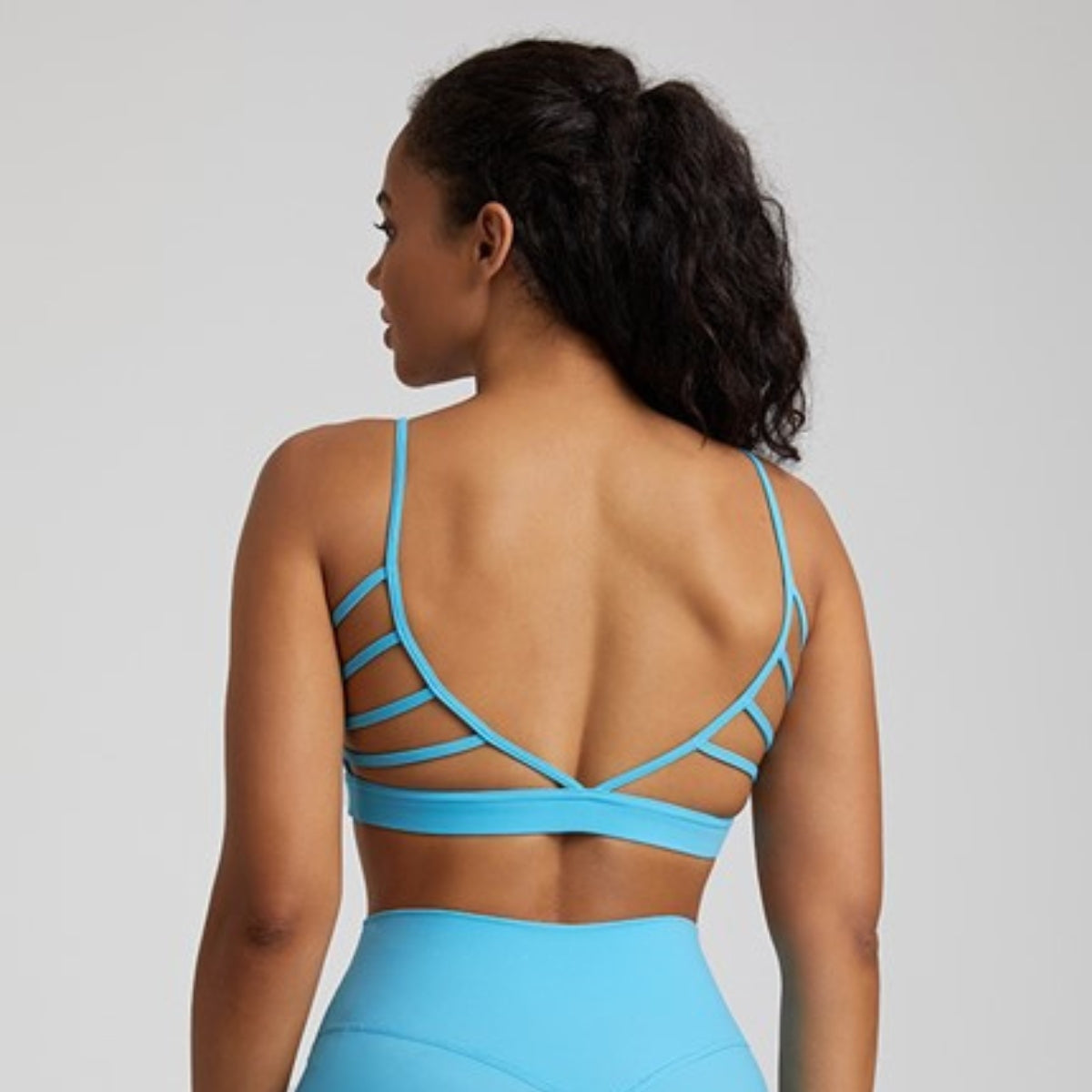 Brassière Yoga Sexy - Bleu clair / S