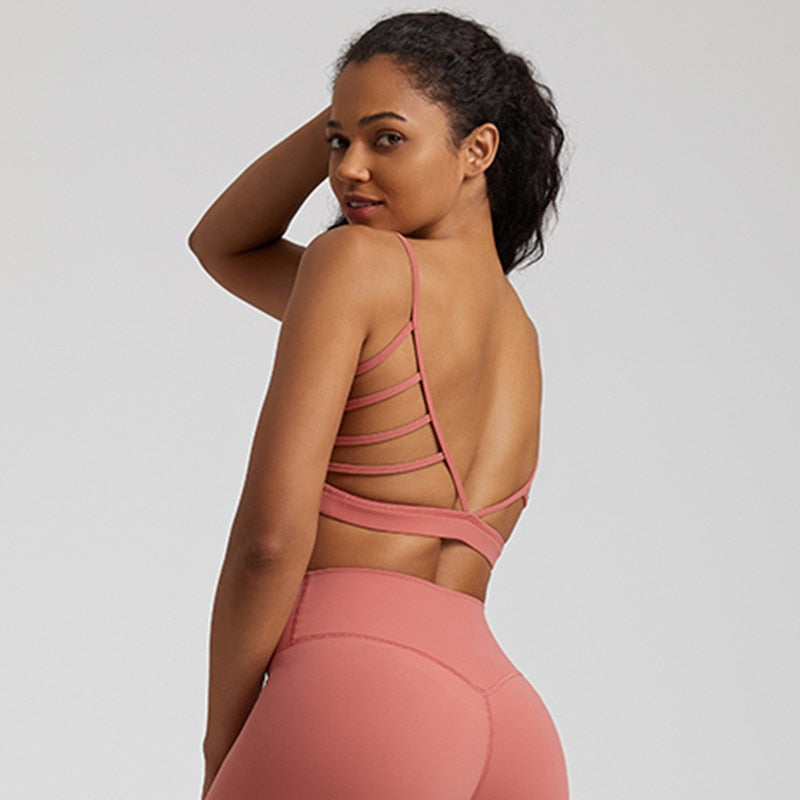 Brassière Yoga Sexy - Rose pourpre / S