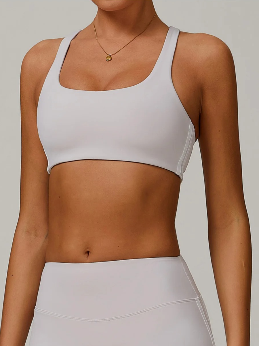 Brassière Yoga Sportive gris clair / S