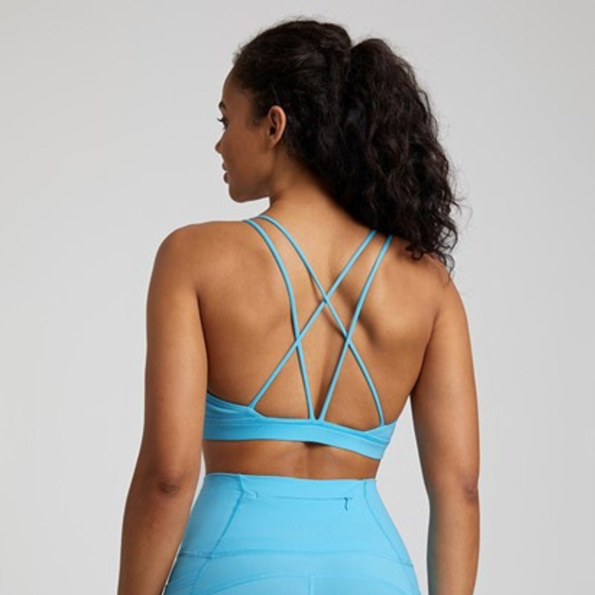 Brassière Yoga Yantra - bleu clair / S