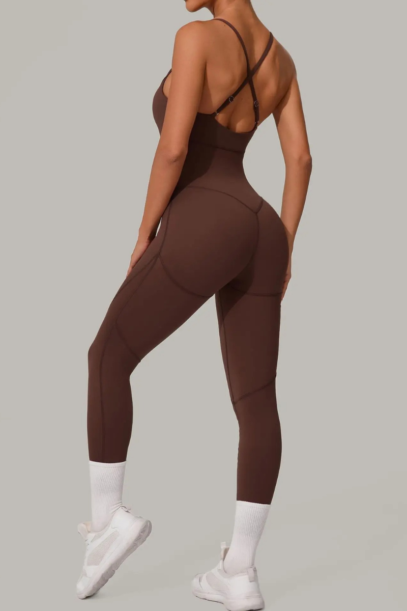 Combinaison Legging - marron / S