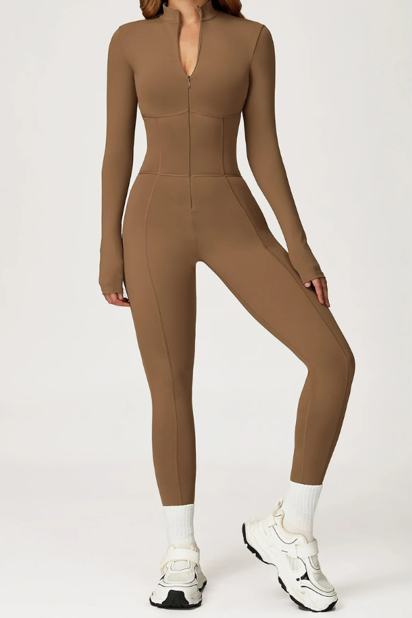 Combinaison Manches Longues - marron clair / S