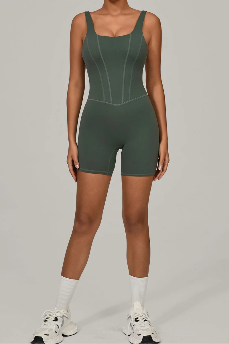 Combinaison Sport Courte - vert militaire / S
