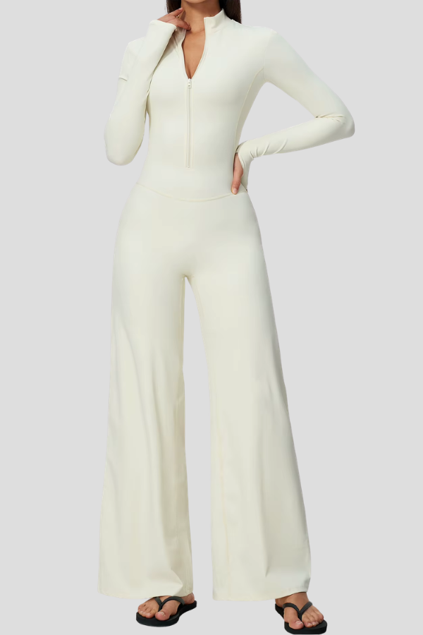 Combinaison Sport Palazzo - blanc cassé / S