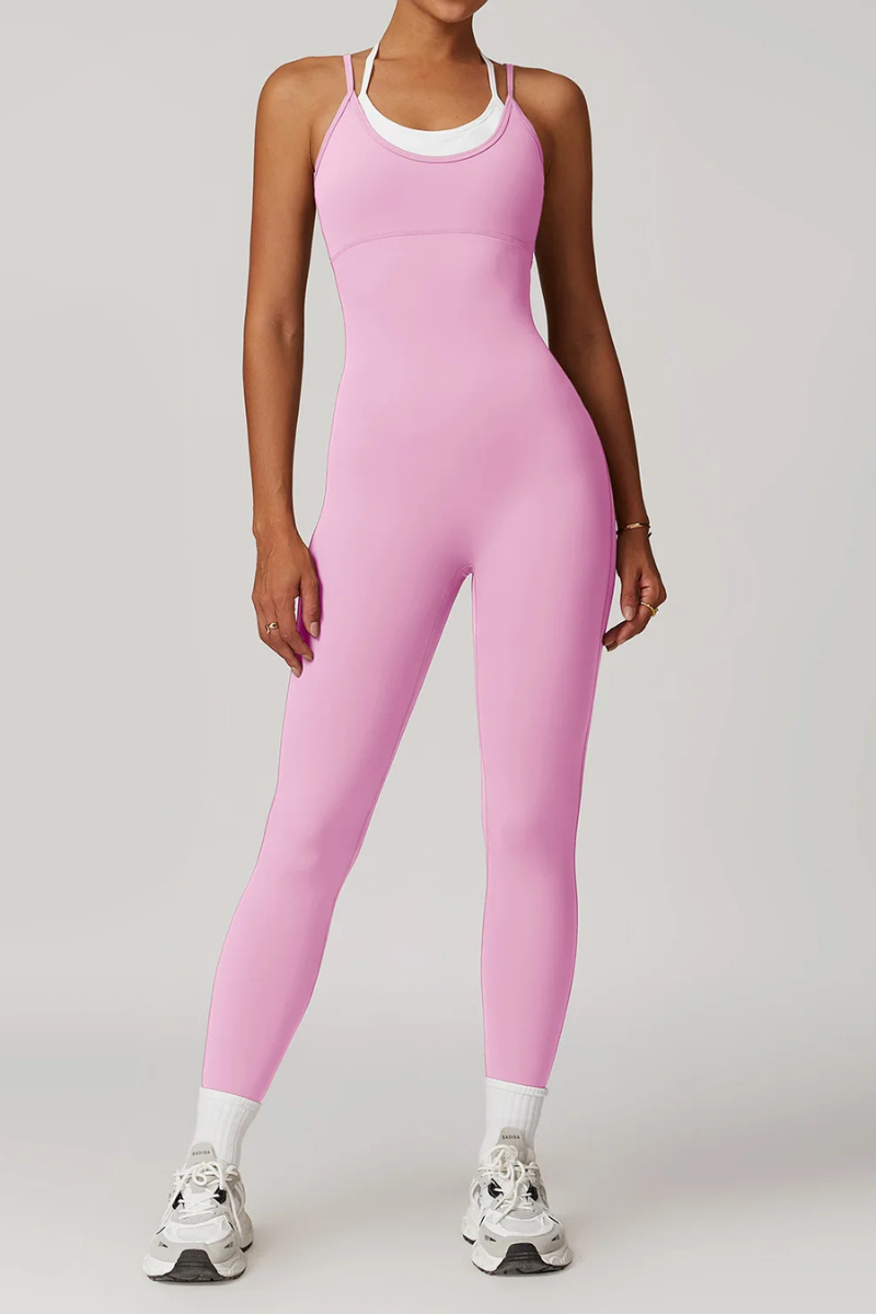 Combinaison Yoga Casual - rose / S