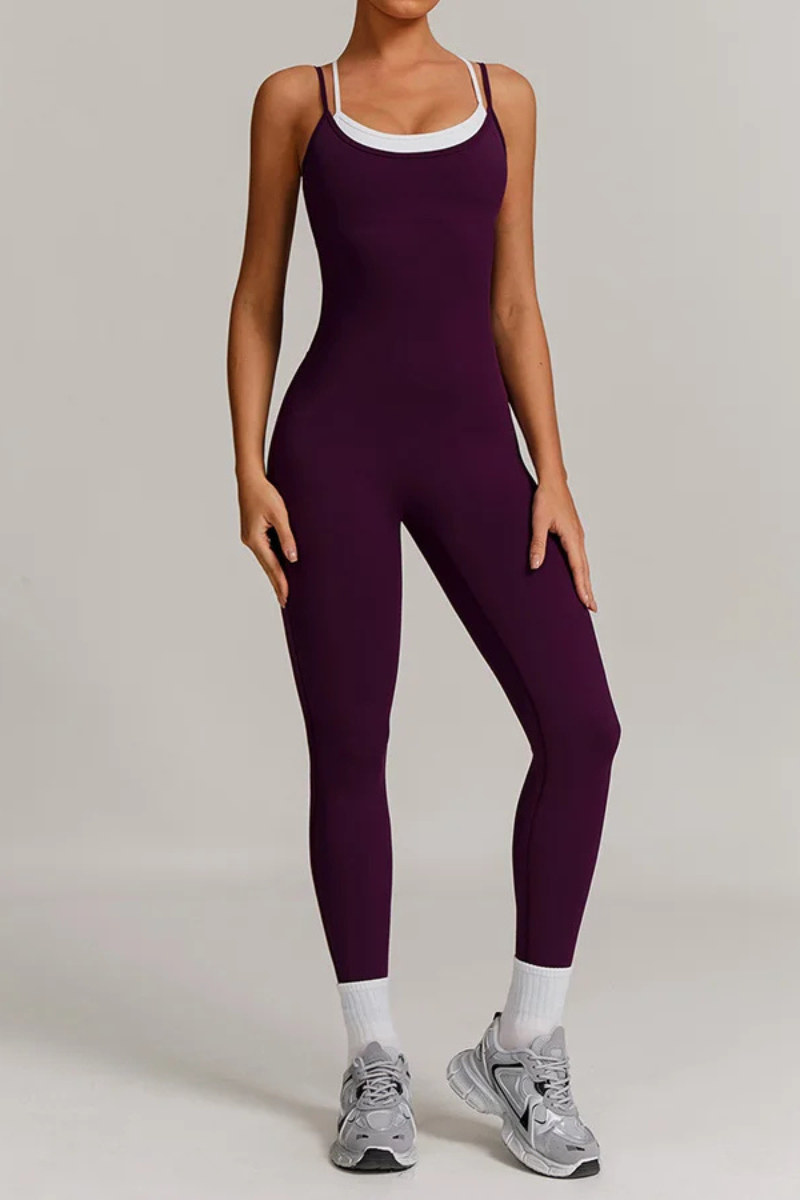Combinaison Yoga Casual - violet / S