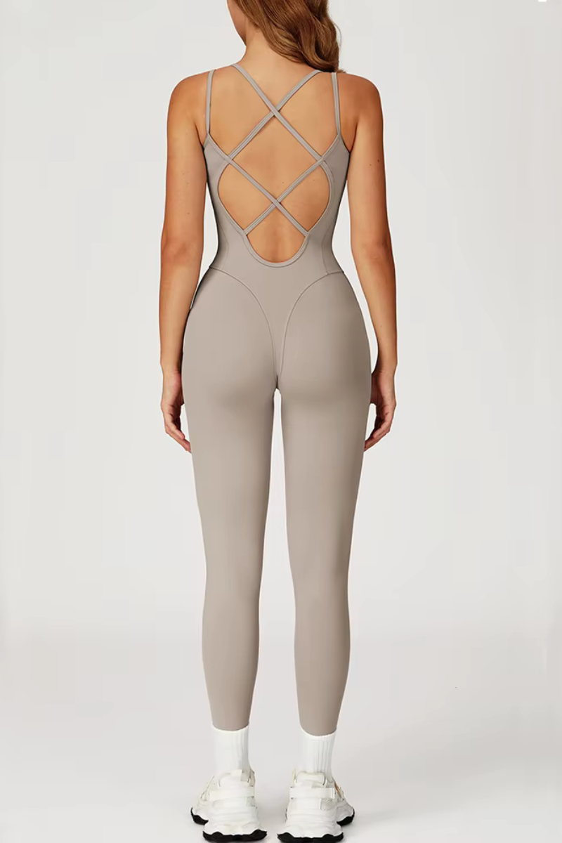 Combinaison Yoga Dos Croisé