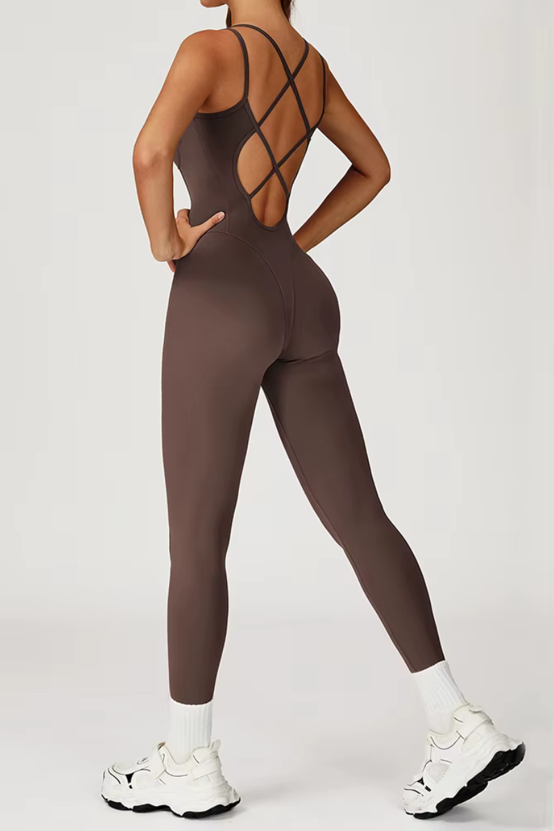 Combinaison Yoga Dos Croisé
