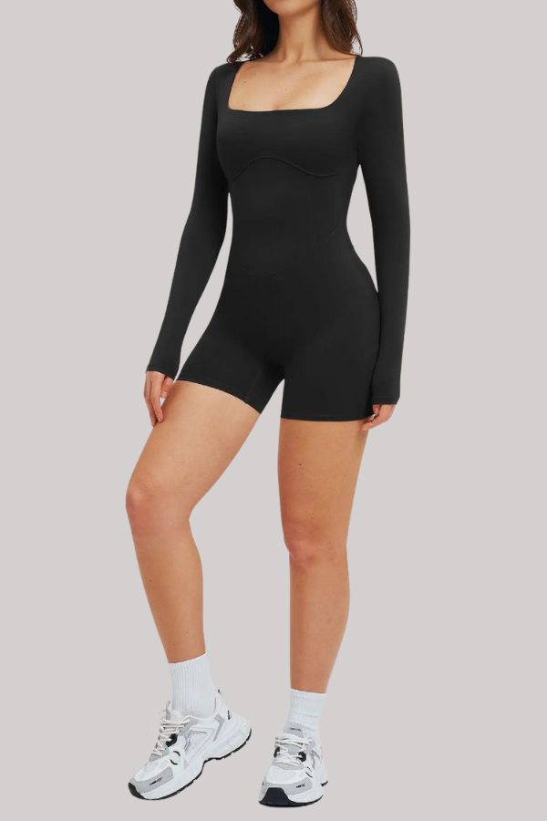 Combinaison Yoga Dos Ouvert - noir / S