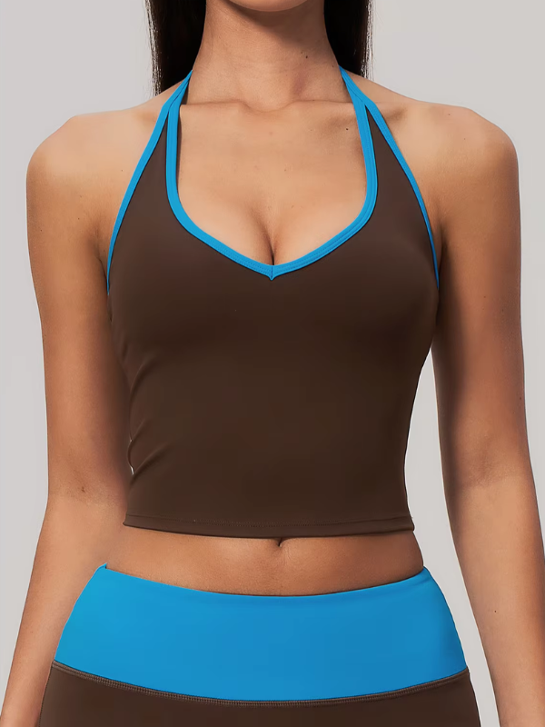 Débardeur Moulant Sport Femme - marron foncé 2 / S