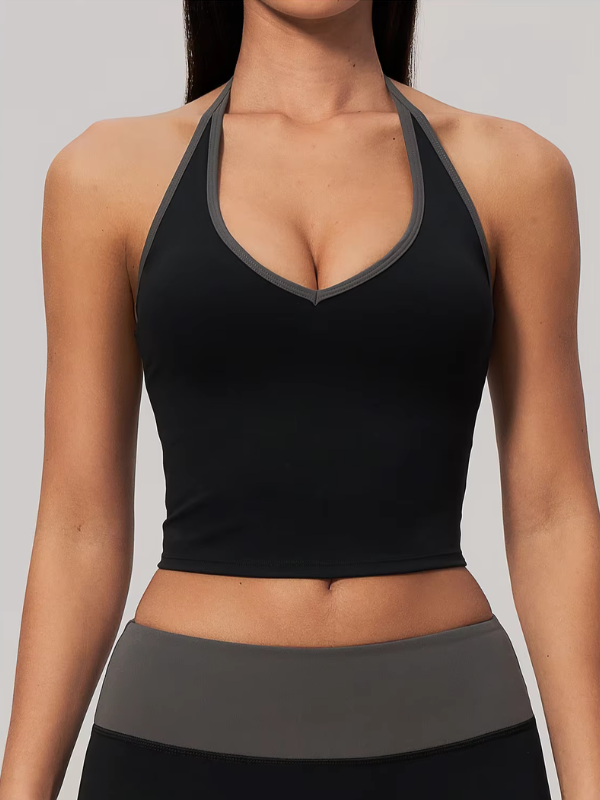Débardeur Moulant Sport Femme - noir / S