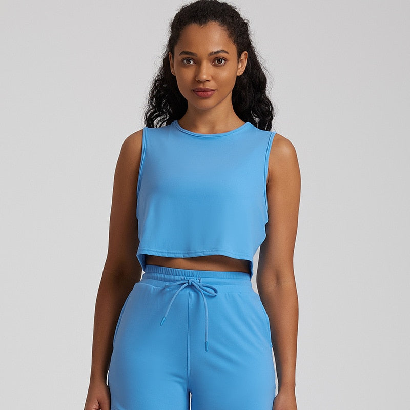 Débardeur Yoga Nadi - bleu clair / S