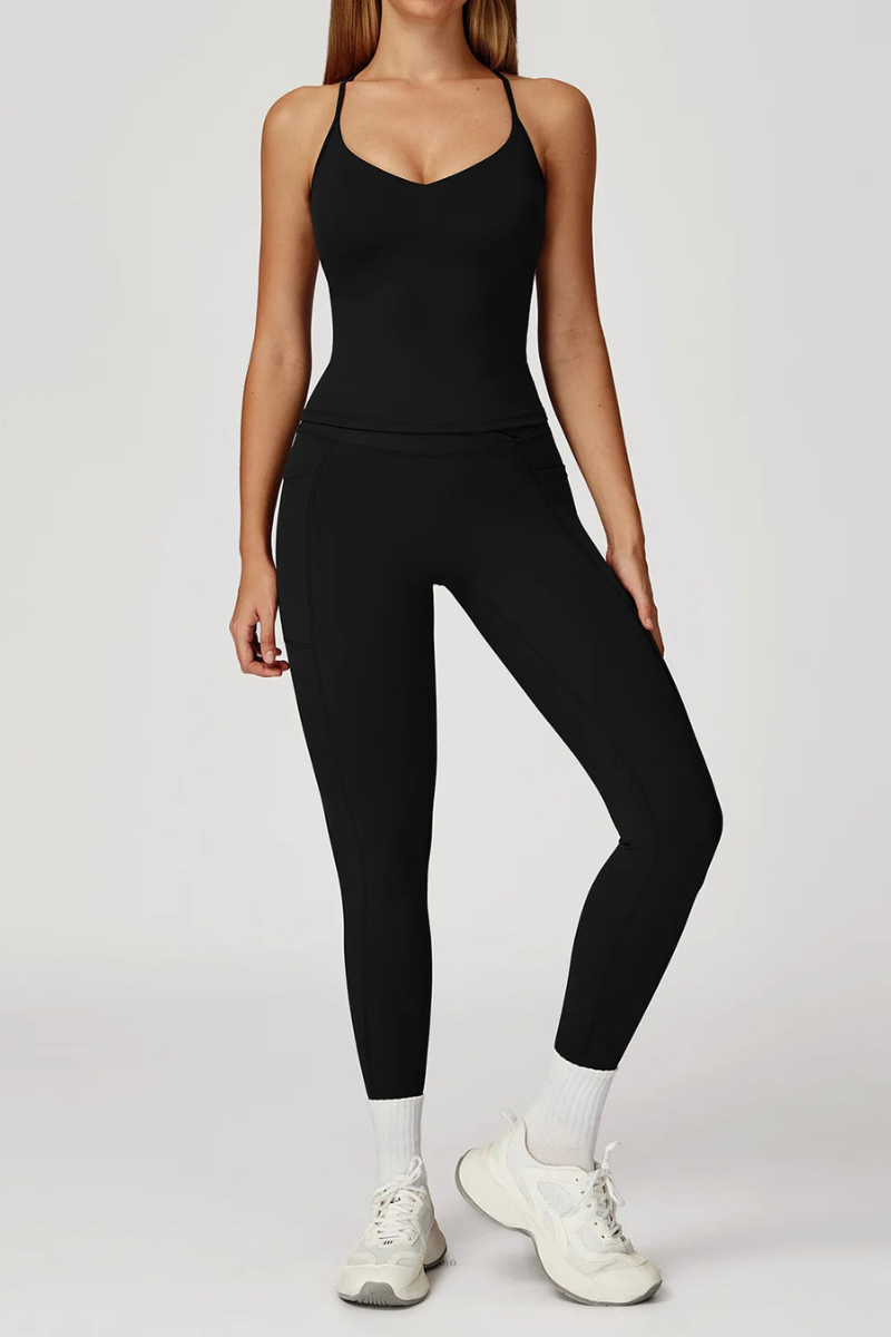 Ensemble Brassière Legging Sport - noir / S