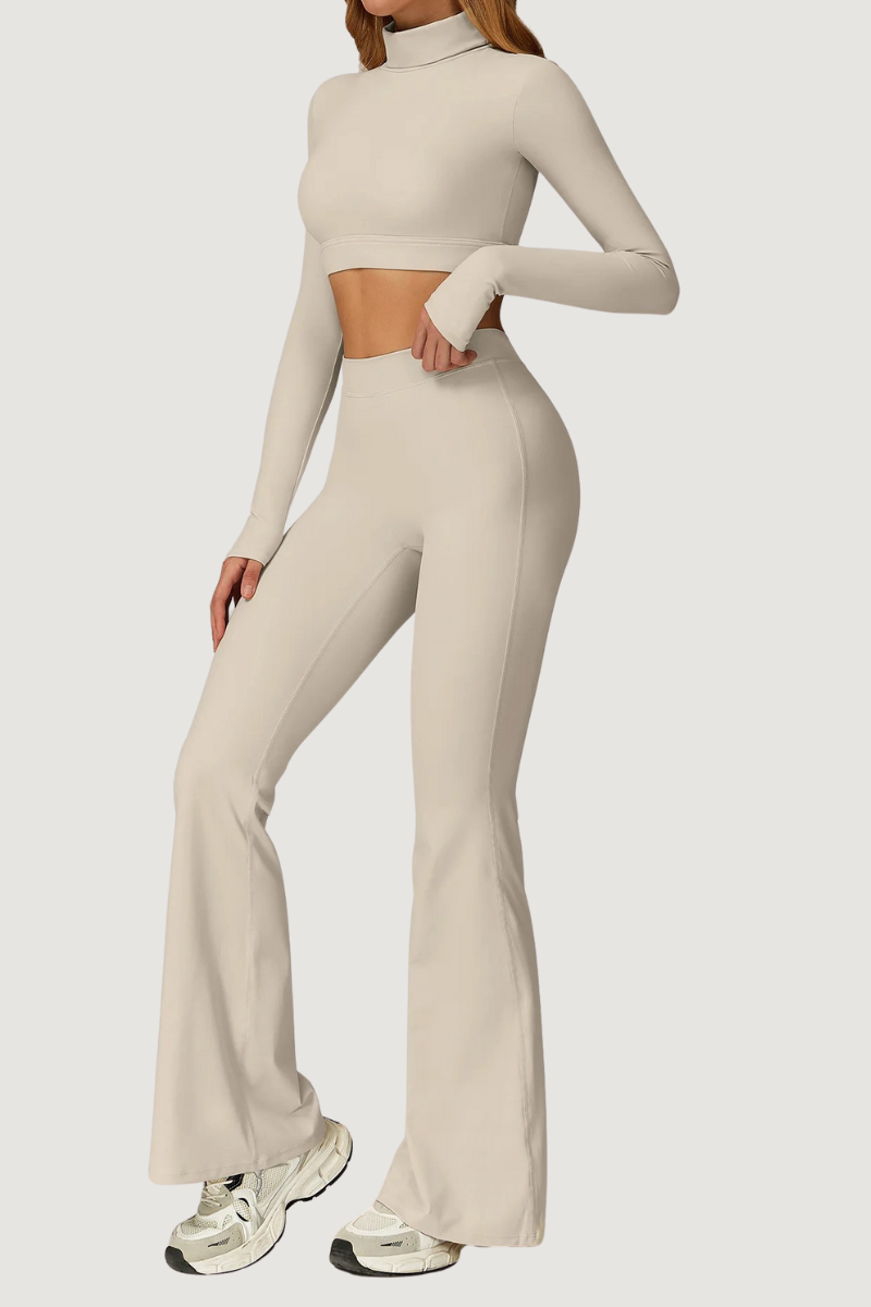 Ensemble de Sport Manche Longue - beige / S