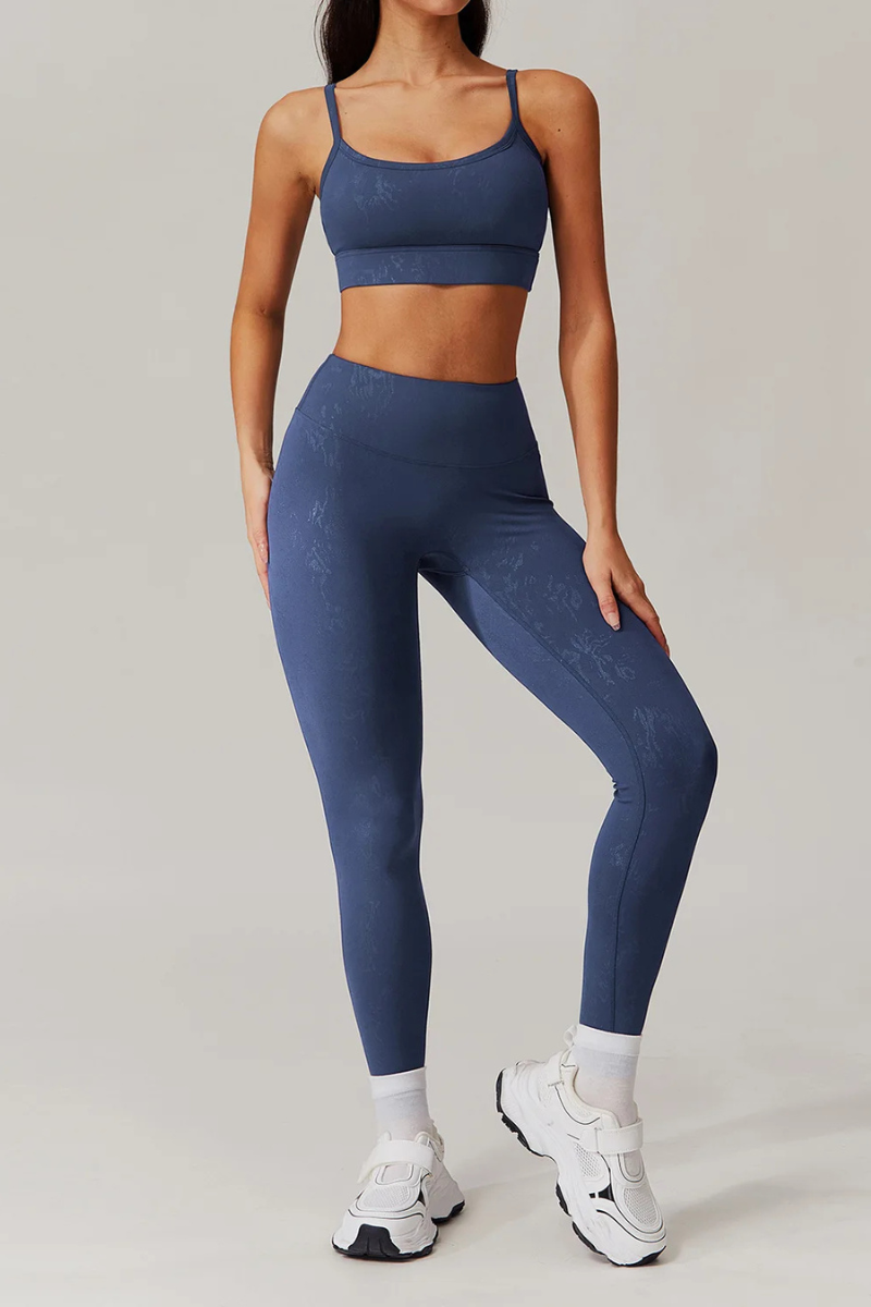 Ensemble Legging Sport Femme - bleu / S
