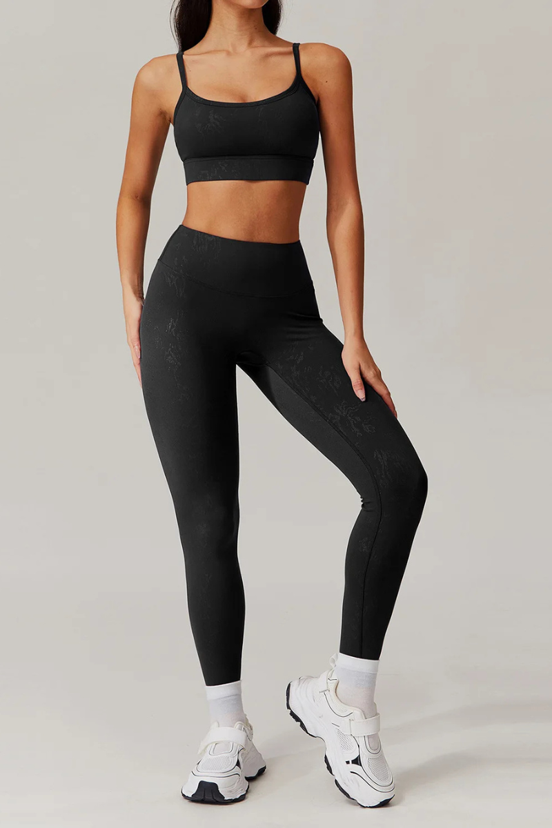 Ensemble Legging Sport Femme - noir / S