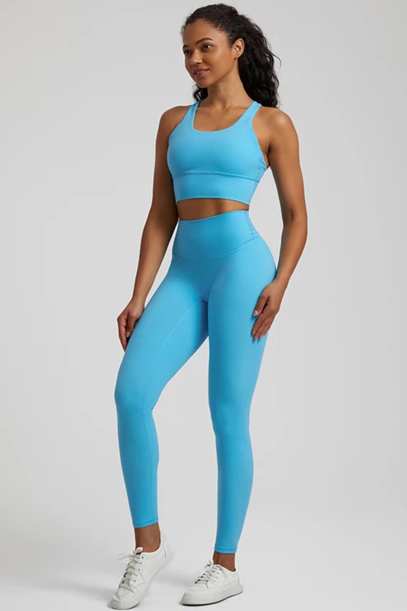 Ensemble Pilates - bleu clair / S