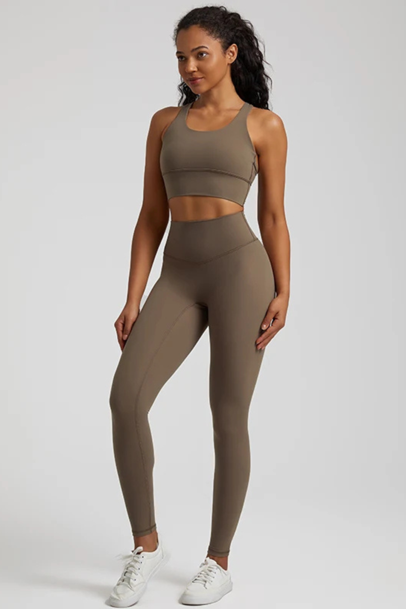 Ensemble Pilates - marron clair / S