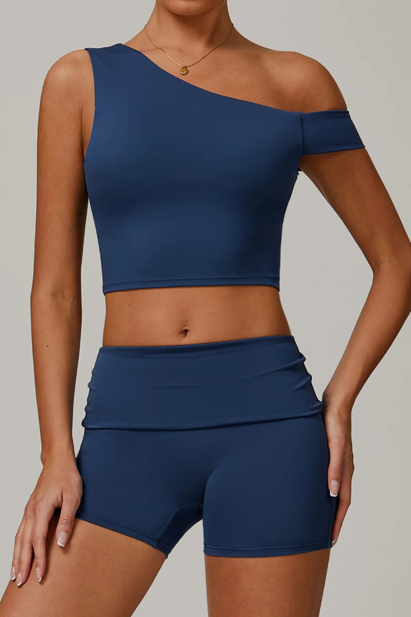 Ensemble Short Brassière Sport - bleu marine / S