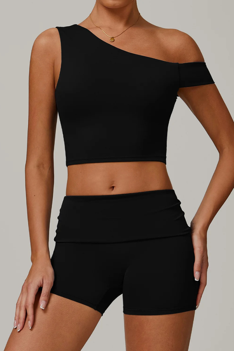 Ensemble Short Brassière Sport - noir / S