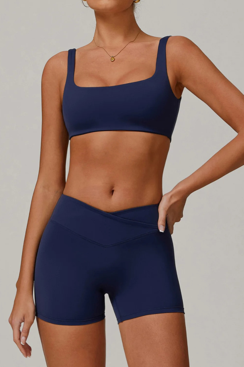 Ensemble Short Sport Femme - bleu marine / S