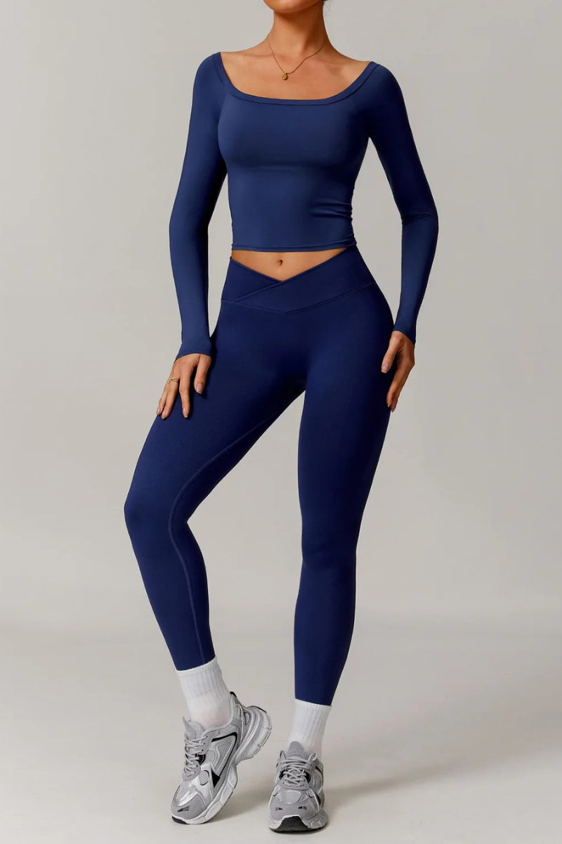 Ensemble Sport Femme Manche longue - bleu marine / S