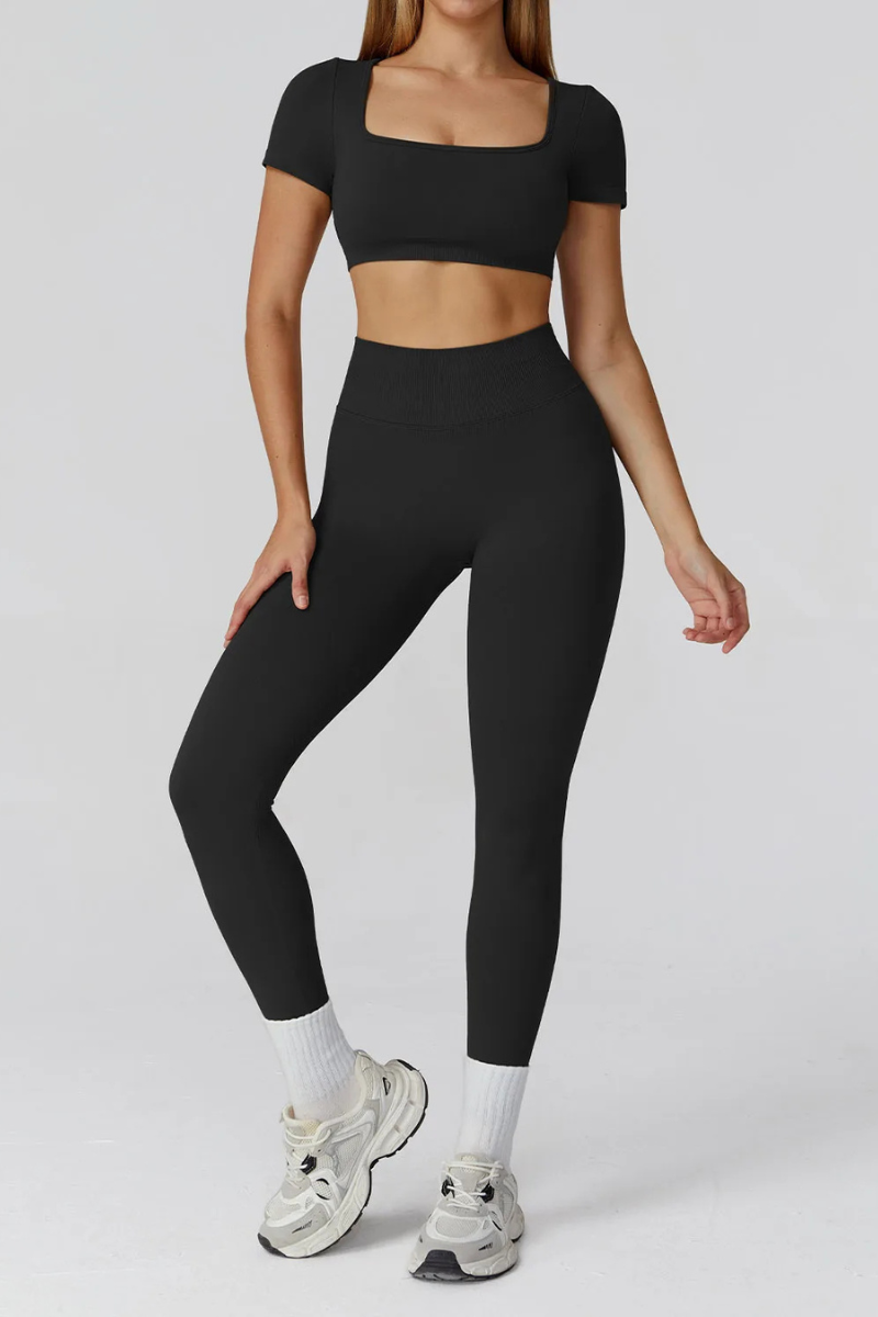 Ensemble Sport T-shirt Legging - noir / S