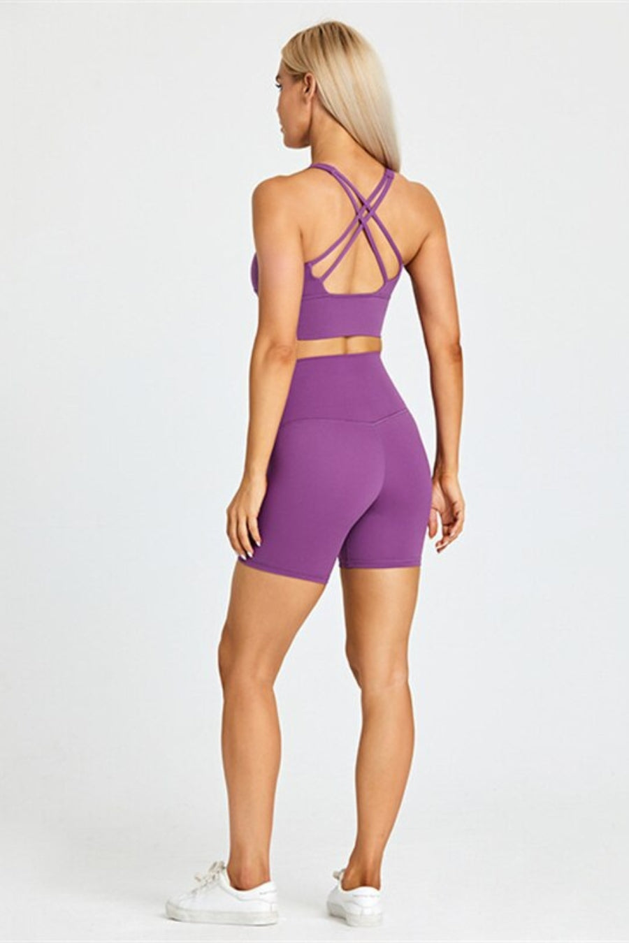 Ensemble Yoga Chaturanga - Violet clair / S