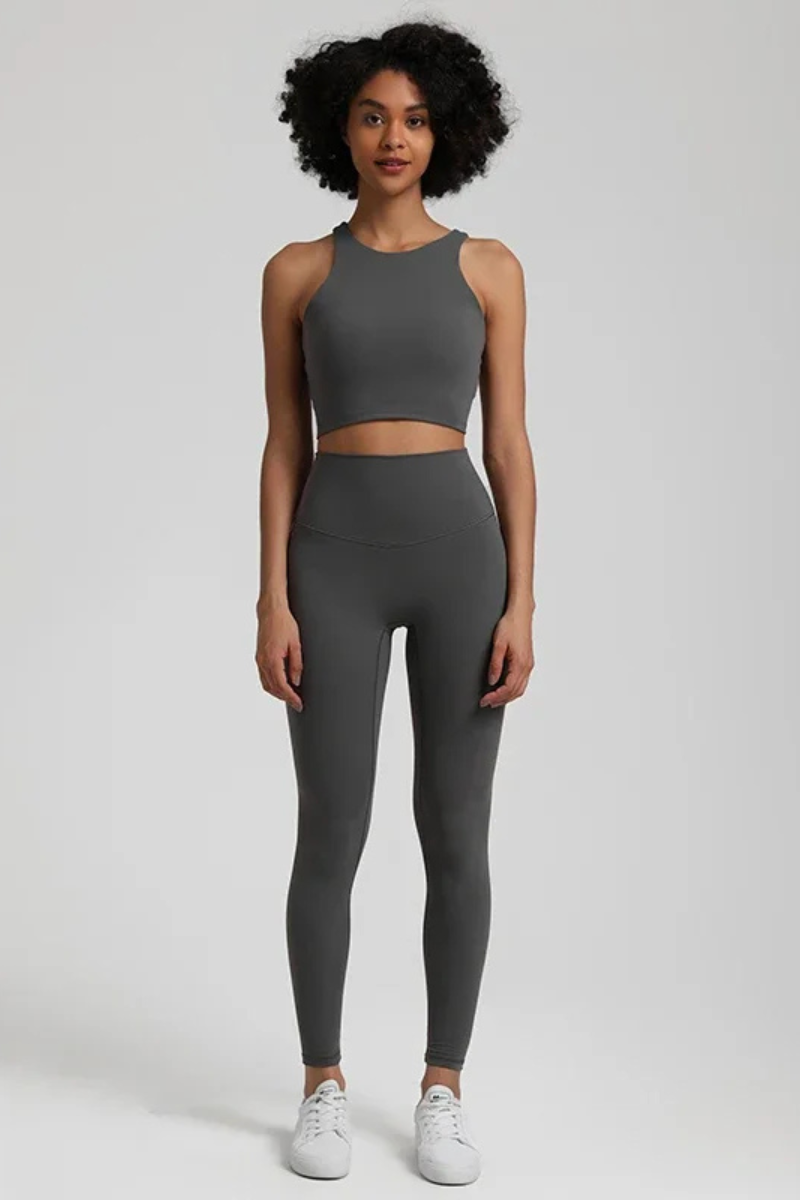 Ensemble Yoga Dos Nageur - gris / XS