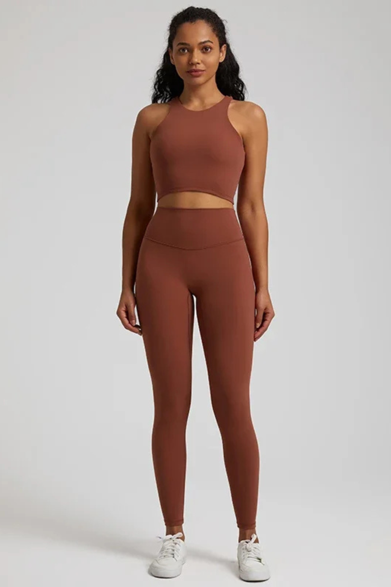 Ensemble Yoga Dos Nageur - marron / XS
