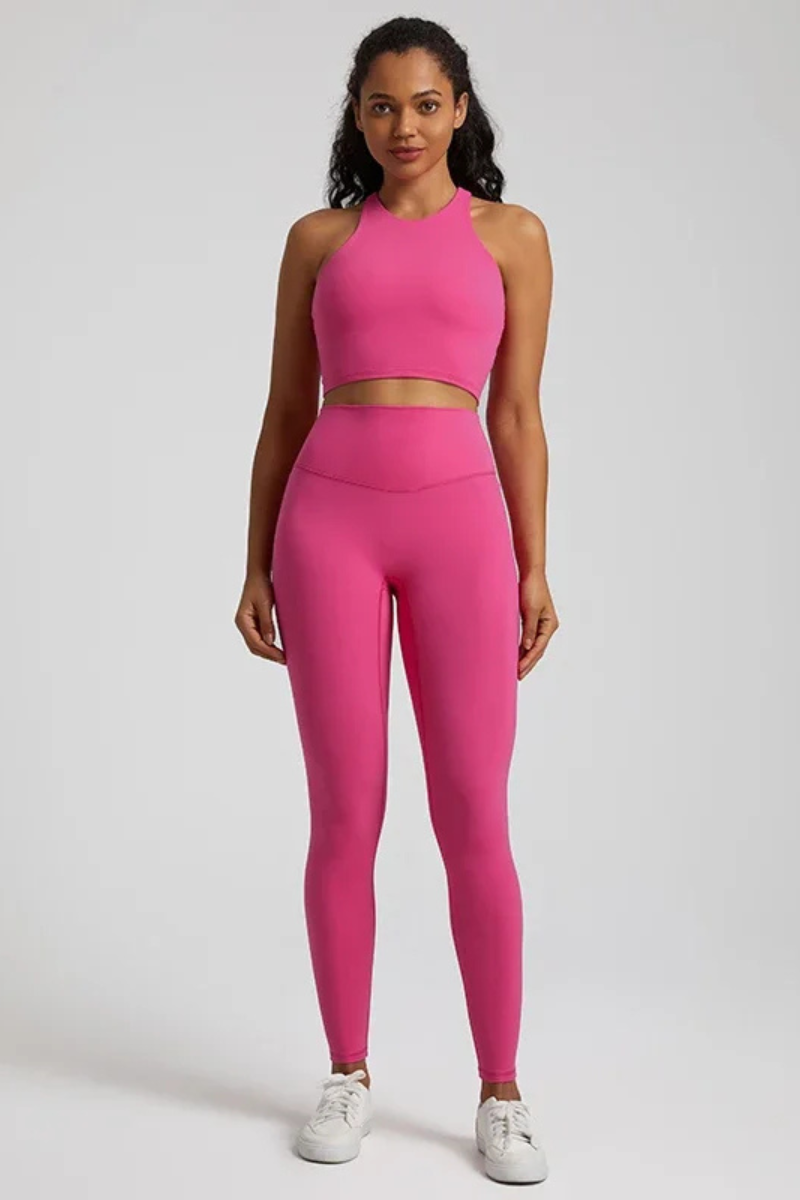 Ensemble Yoga Dos Nageur - rose / XS