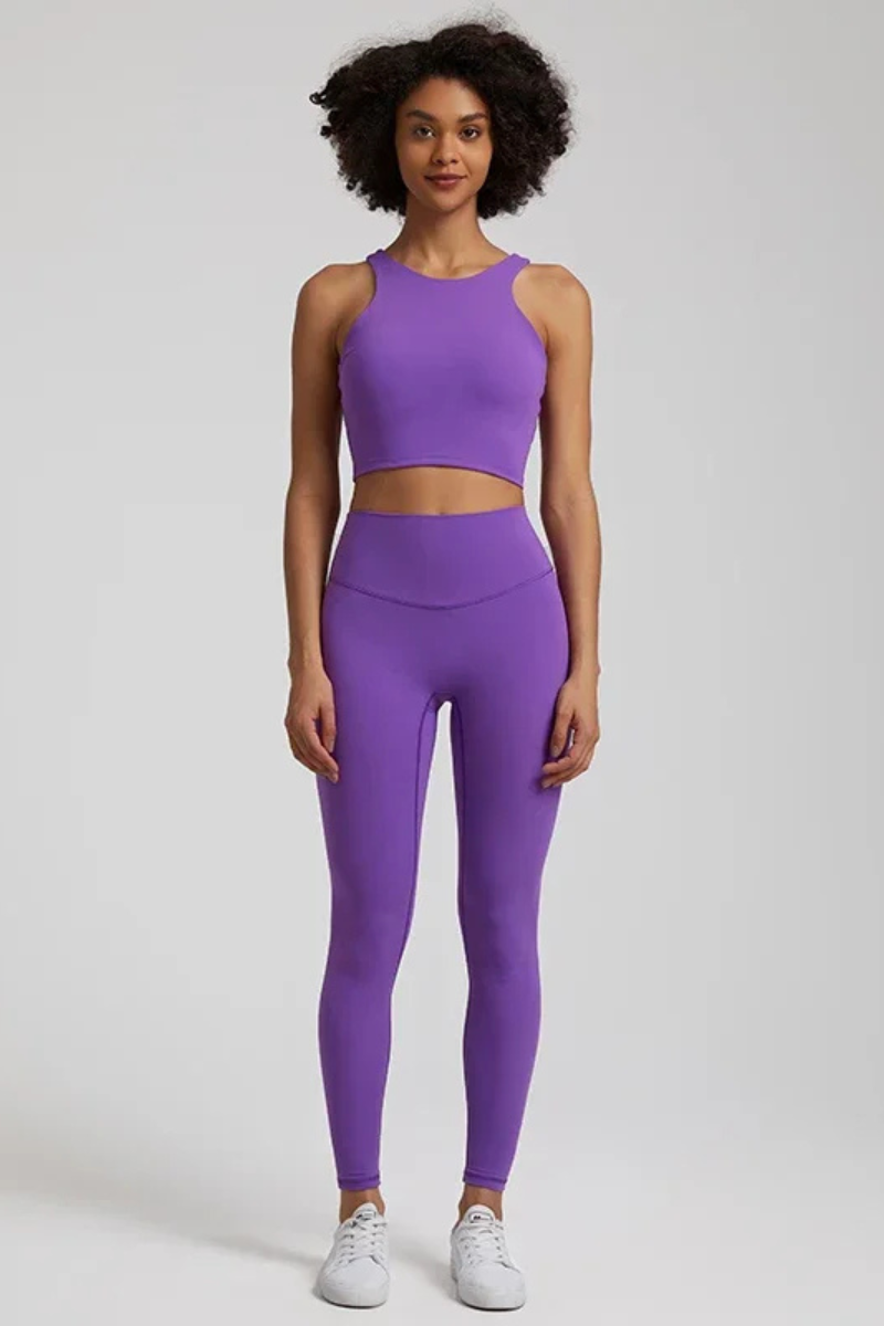 Ensemble Yoga Dos Nageur - violet / XS