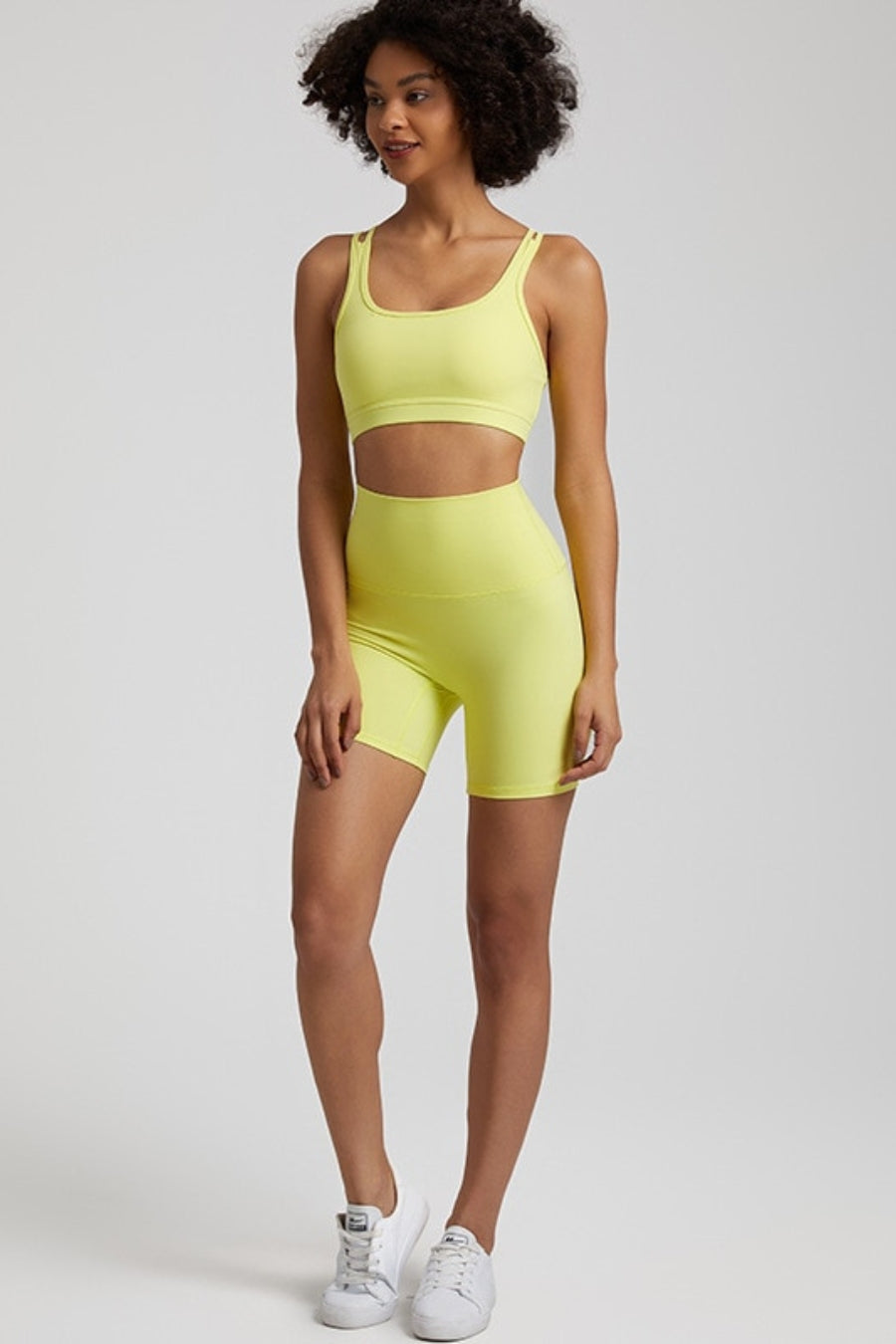 Ensemble Yoga Femme Sat - jaune / S