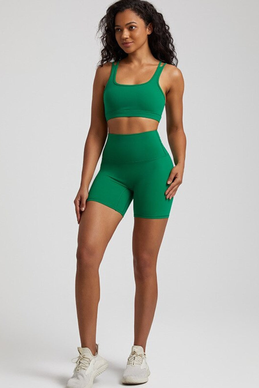 Ensemble Yoga Femme Sat - vert / S