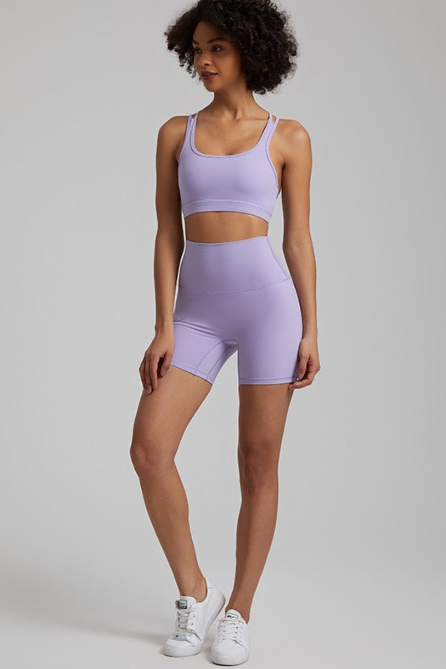 Ensemble Yoga Femme Sat - violet clair / S