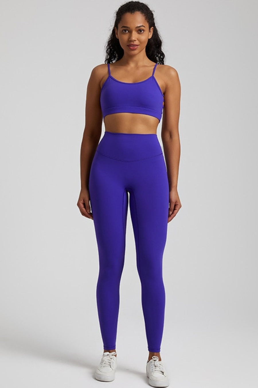 Ensemble Yoga Femme Sexy - bleu foncé / S
