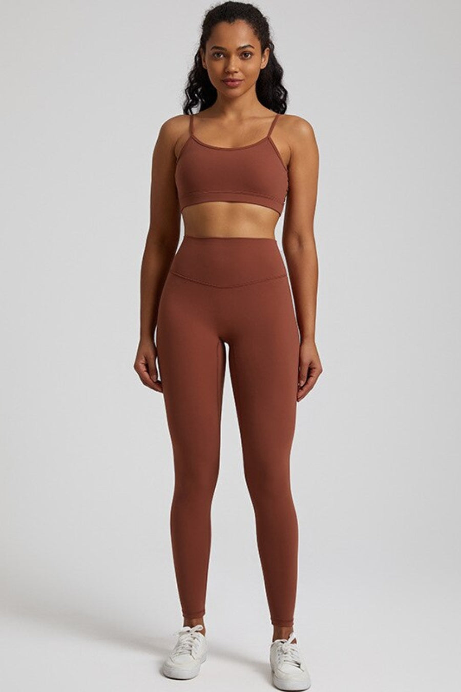 Ensemble Yoga Femme Sexy - marron / S