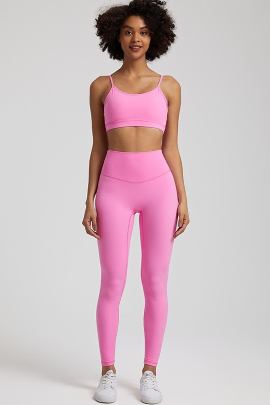 Ensemble Yoga Femme Sexy - rose clair / S